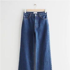 & Other Stories - Wide Cut Jeans - Deep Blue, 27/32, NWT